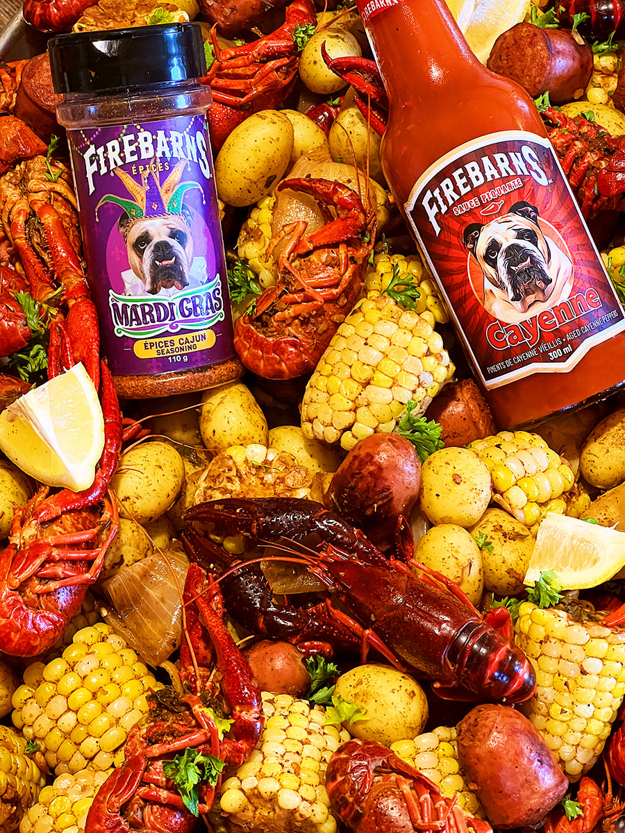 Cajun Boil de la NouvelleOrléans Les sauces Firebarns