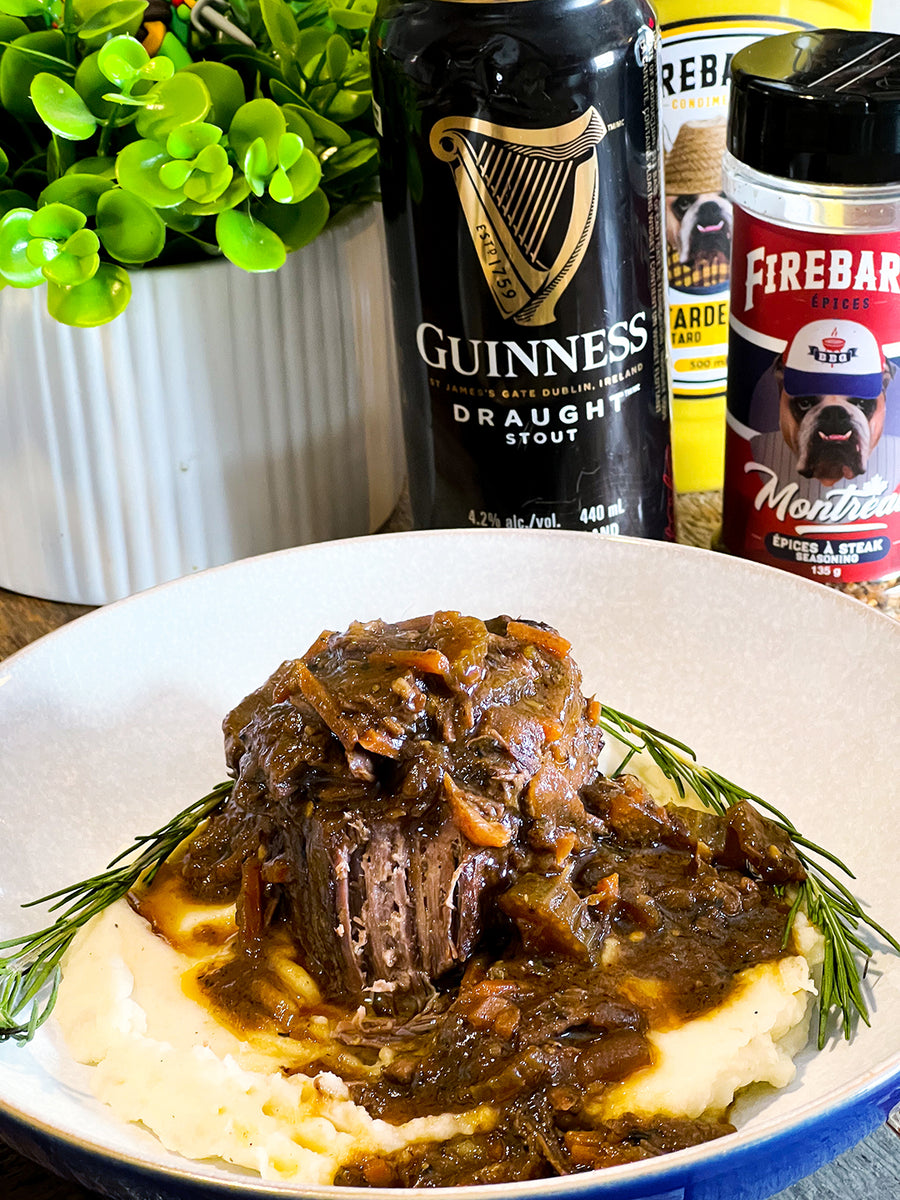 Guinness Stout Braised Beef – Les sauces Firebarns
