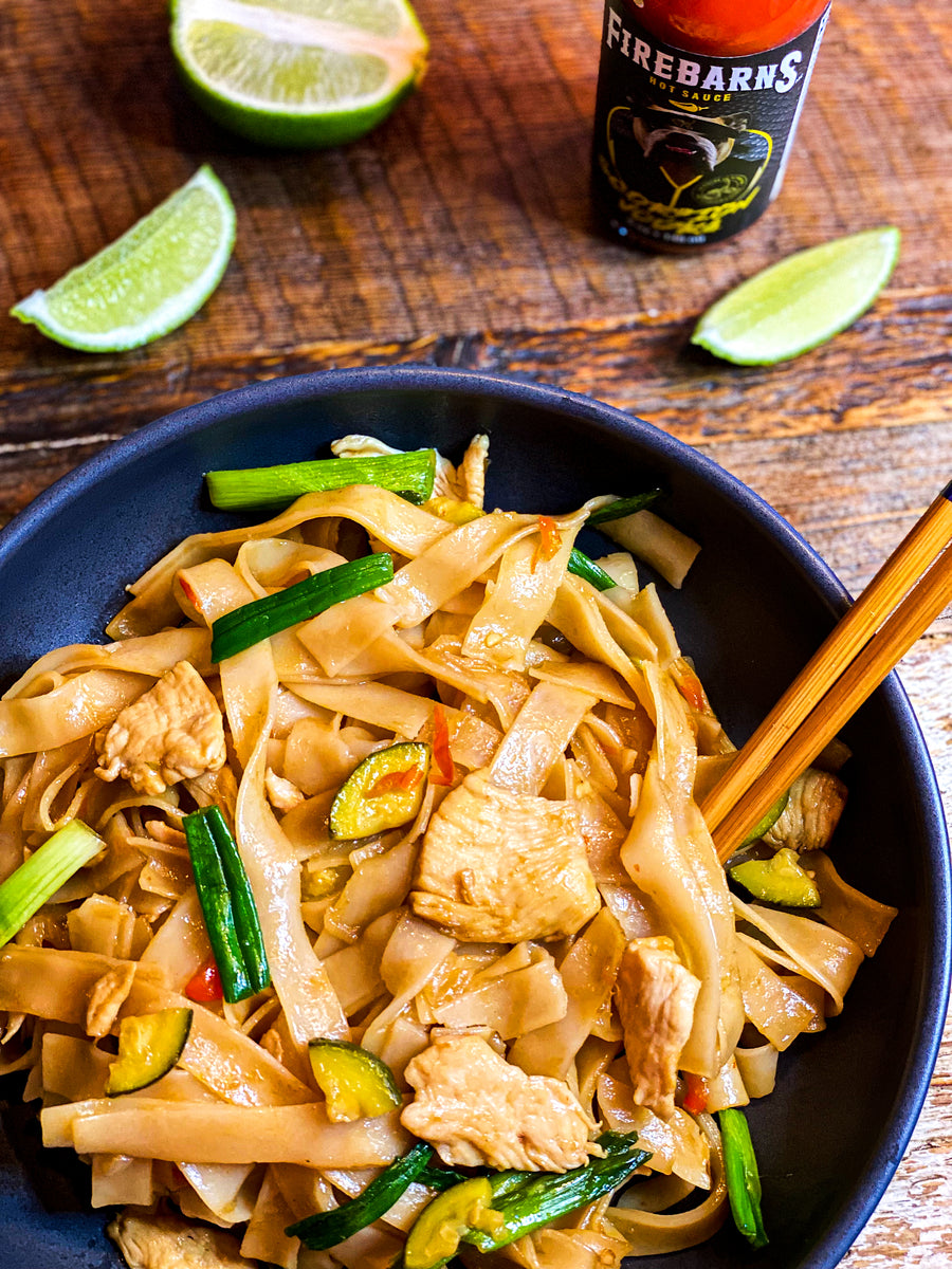 "DRUNKEN NOODLES WITH SCORPION VODKA – Les sauces Firebarns