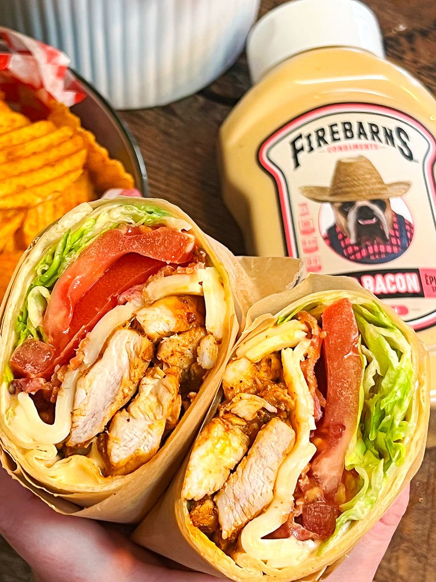 CAJUN CHICKEN & BACON MAYO BLT WRAP – Les sauces Firebarns