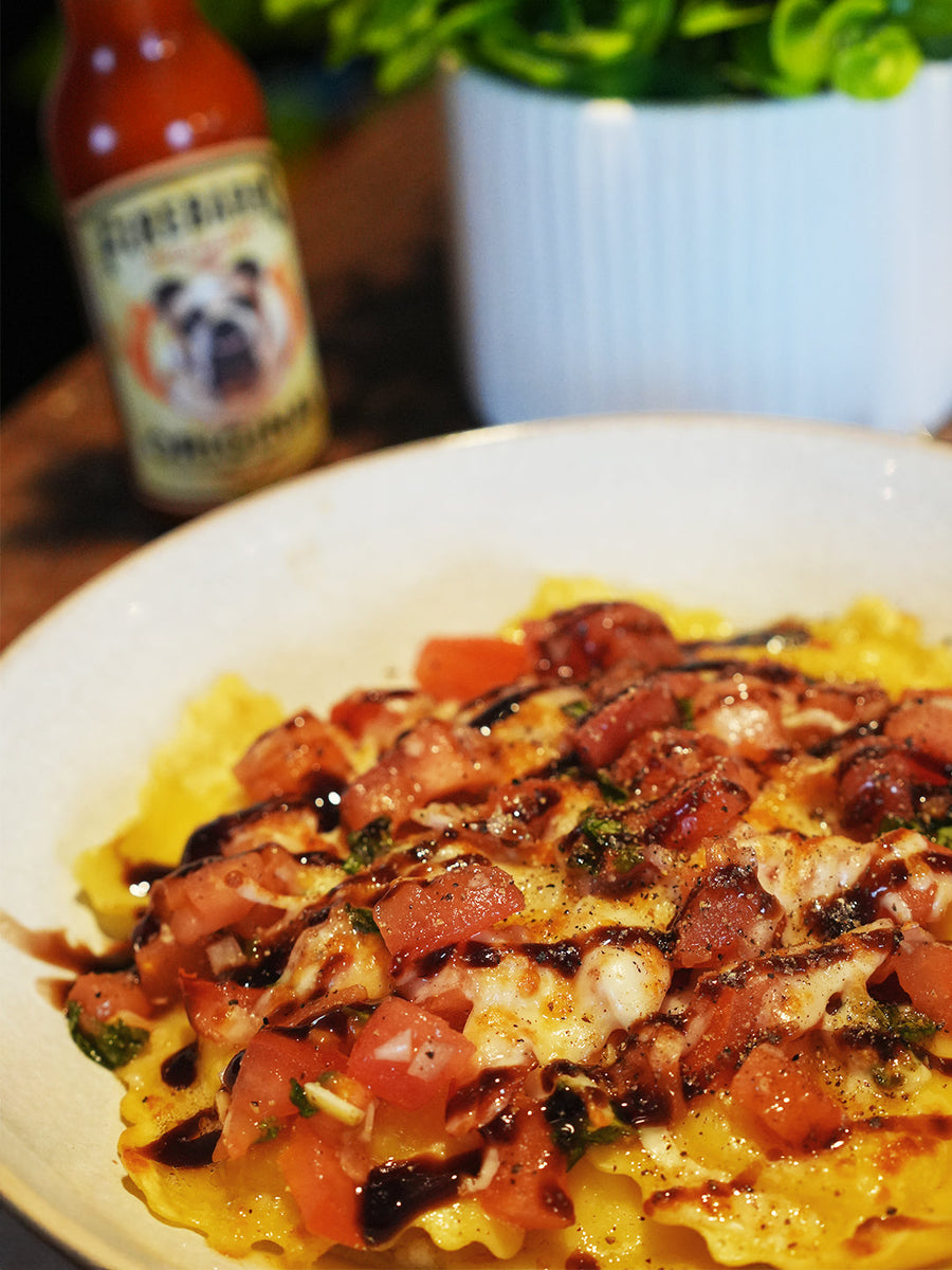 Spicy Bruschetta Ravioli – Les sauces Firebarns