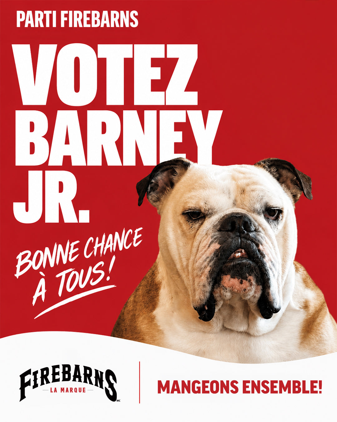 Barney Jr., porte-parole du Parti Firebarns