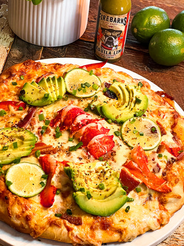 pizza homard tequila lime