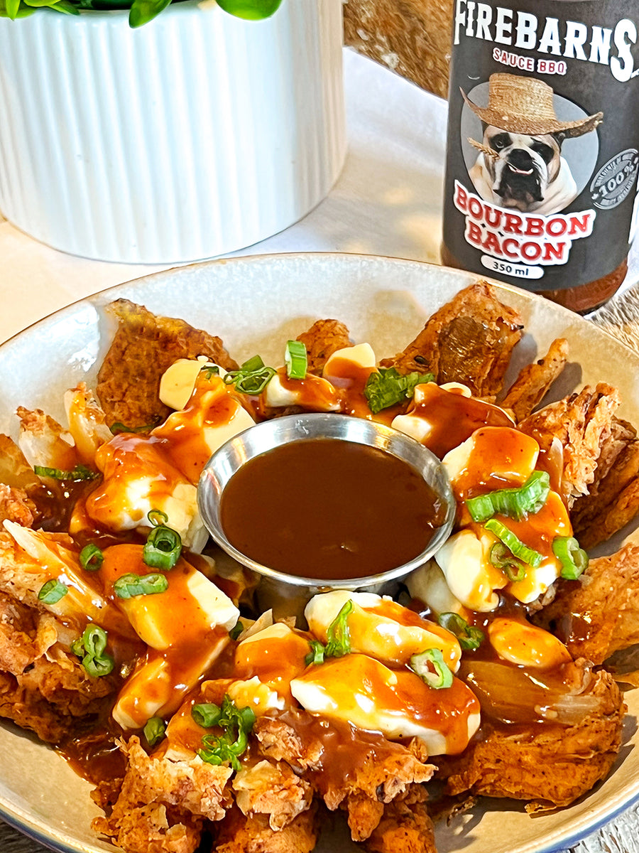 Blooming Onion Poutine – Les sauces Firebarns