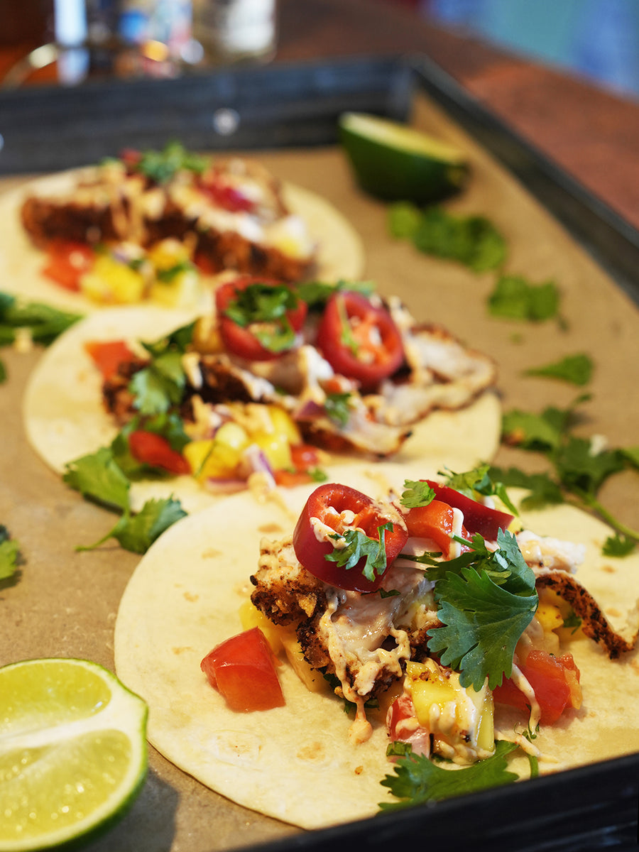 Fire Ranch Tacos Fish Tacos El Paso et Salsa de Mangue – Les sauces Firebarns