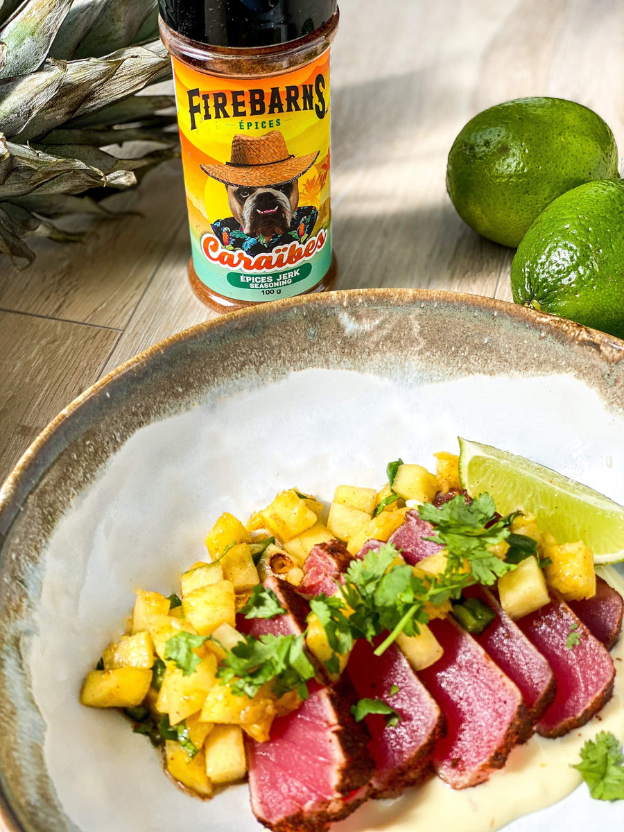 CARIBBEAN TUNA TATAKI – Les sauces Firebarns