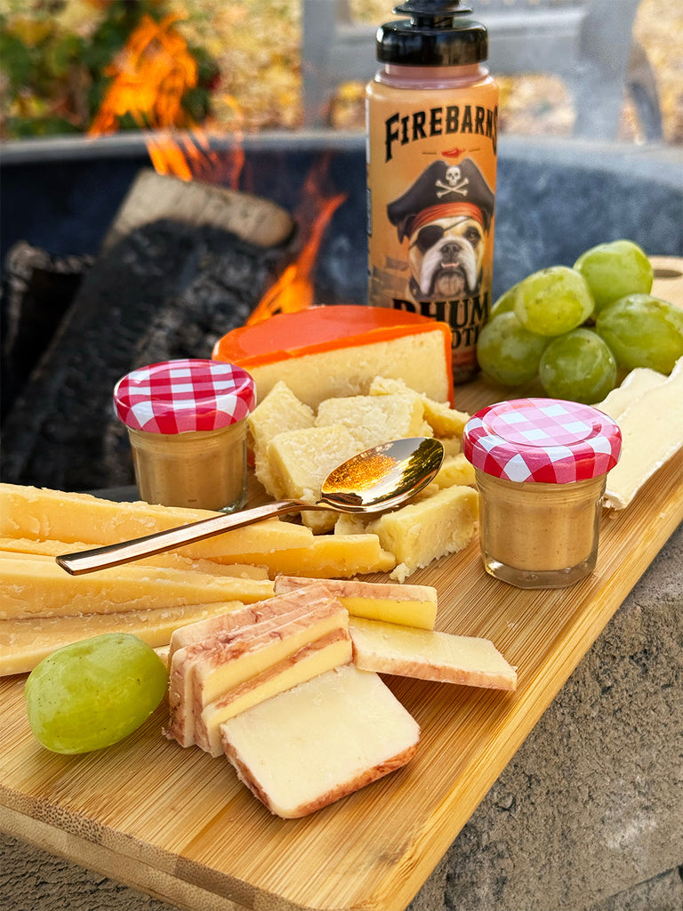 beurre pommes épicé sirop d'érable sauce piquante firebarns rhum chipotle