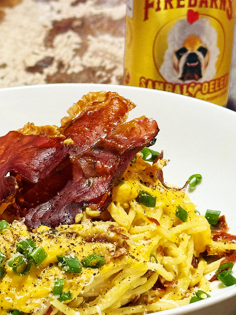 Spaghettini à la Crème de Courge Butternut, Sambal Oelek & Proscuitto ... Spaghettini à la Crème de Courge Butternut, Sambal Oelek & Proscuitto ...