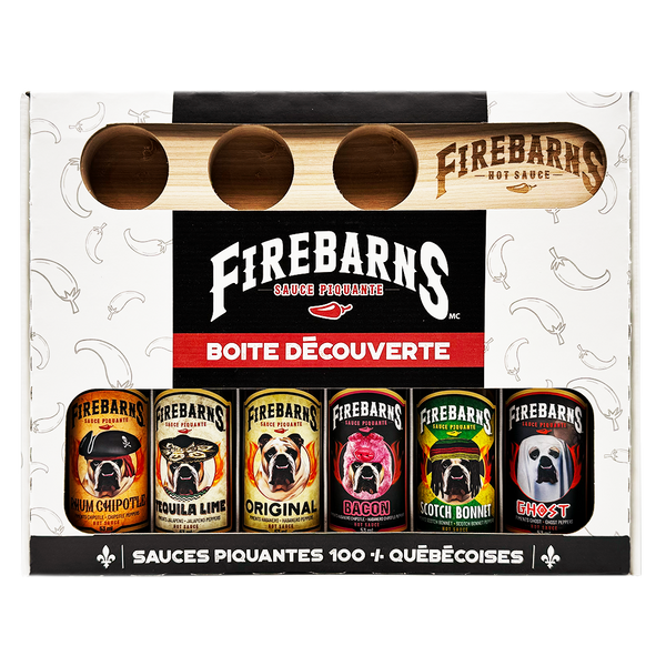 Boîte découverte de sauces piquantes Firebarns – Les sauces Firebarns