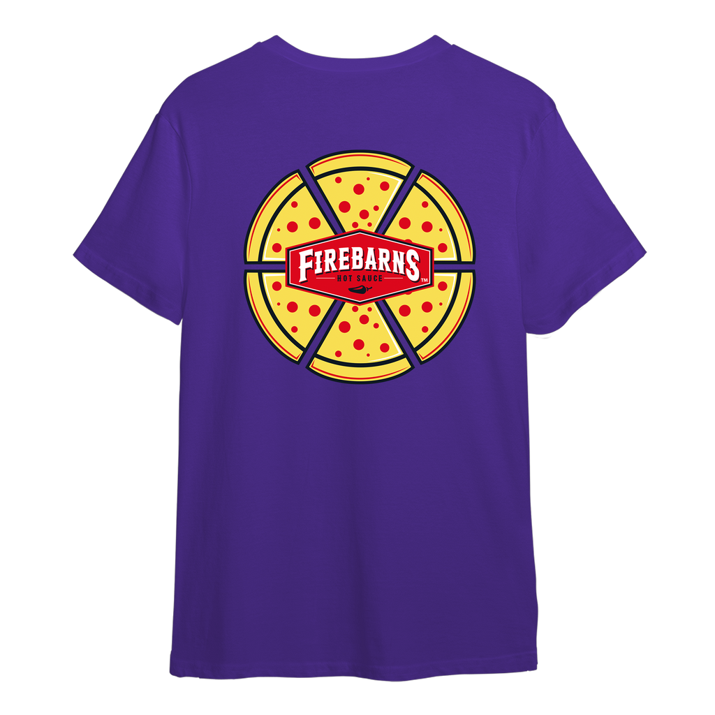 T-Shirt «Spicy Pizza Lovers» Mauve - Les sauces Firebarns
